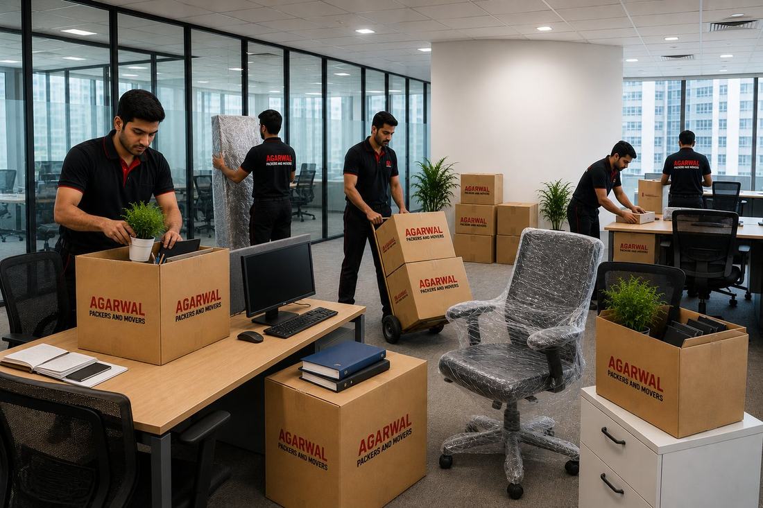Office relocation and packing by Agarwal Packers and Movers in Mumbai